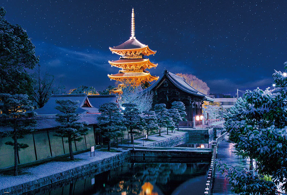 東寺の冬景色