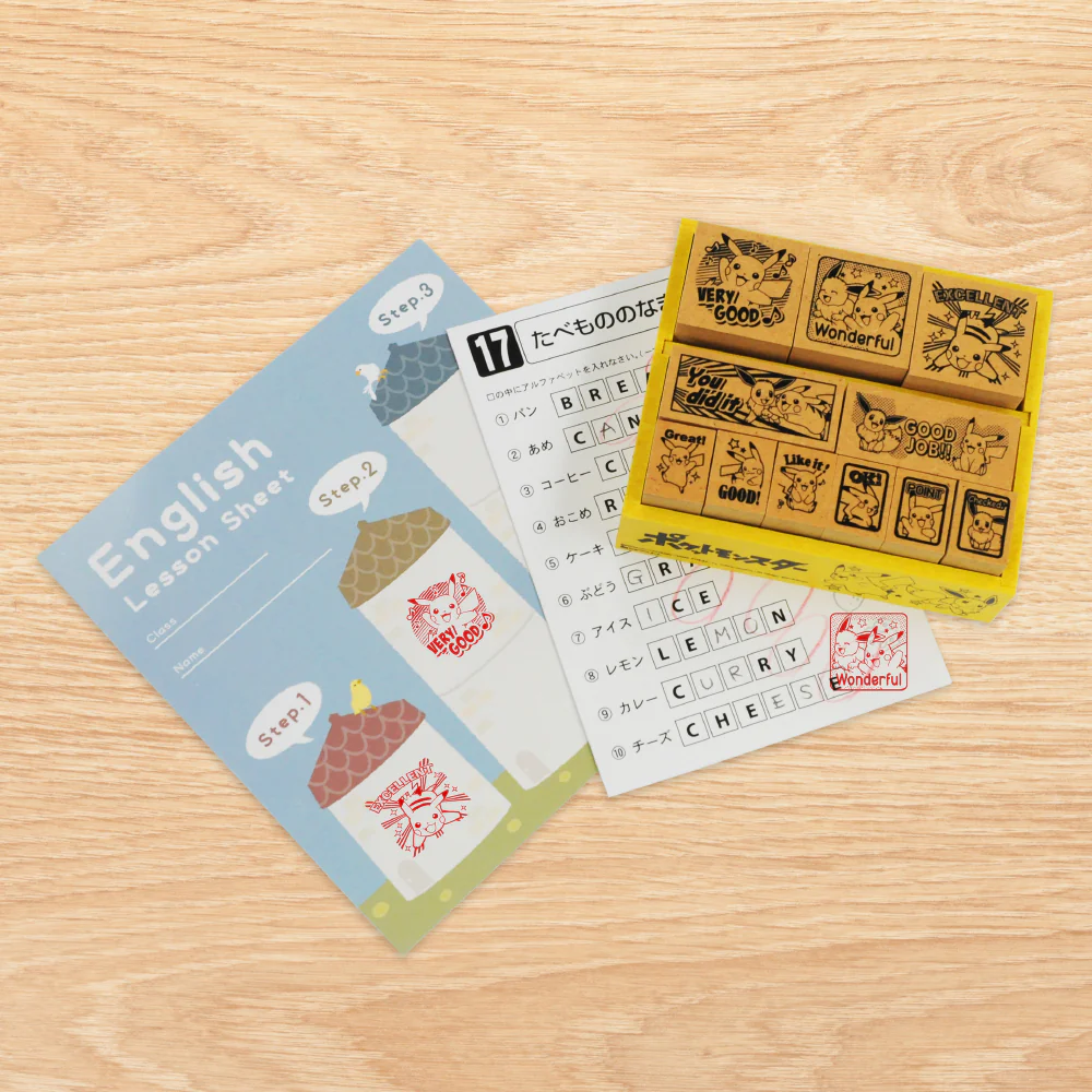ポケットモンスター 英語の木製ごほうびスタンプ - Image 2