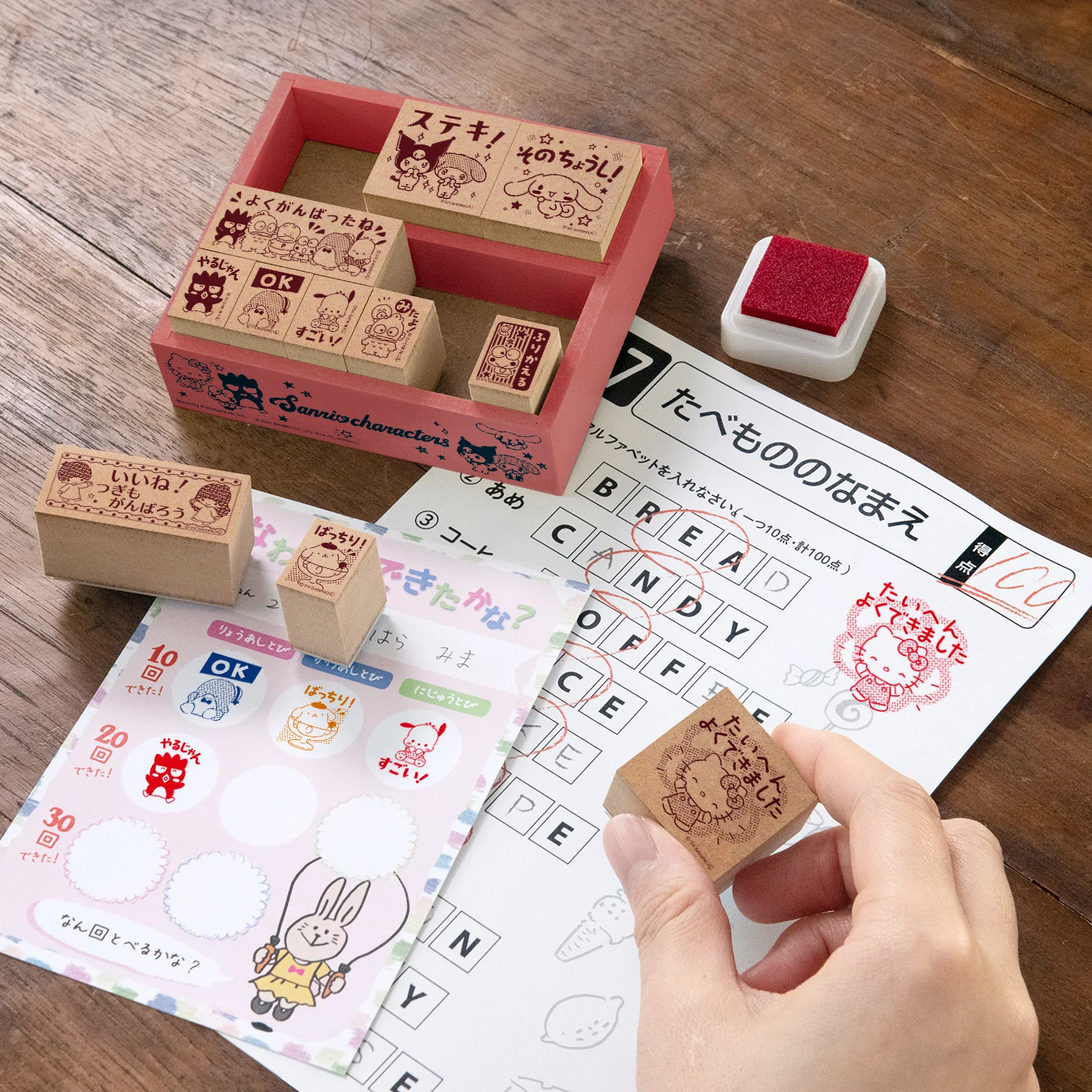 サンリオキャラクターズ　木製ごほうびスタンプ - Image 2