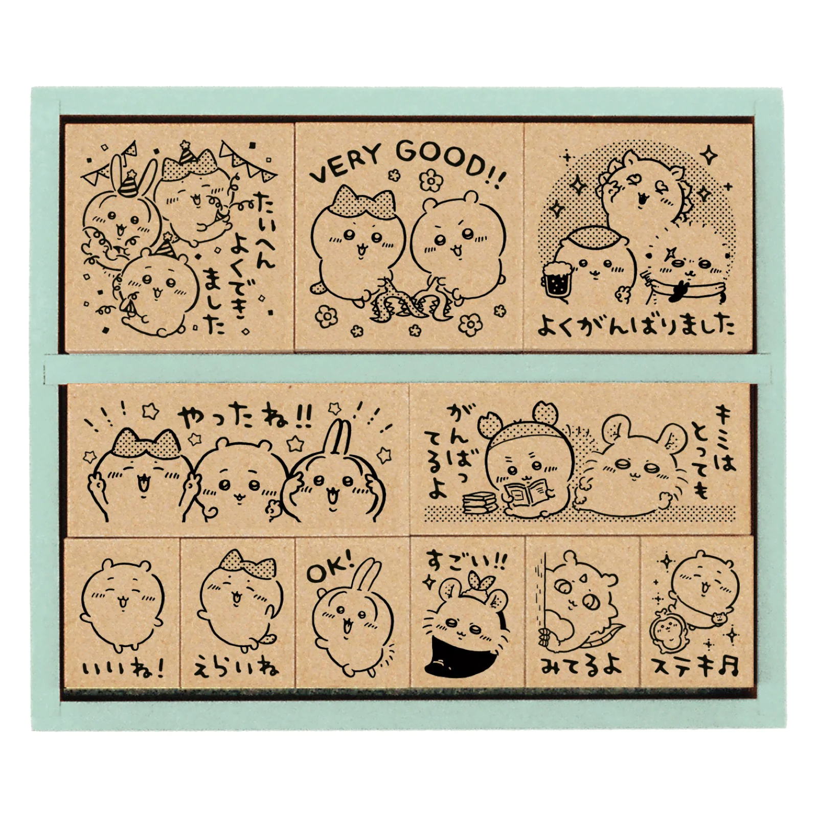 ちいかわ 木製ごほうびスタンプ パーティー
