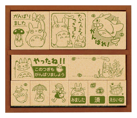 となりのトトロ　木製ごほうびスタンプ2